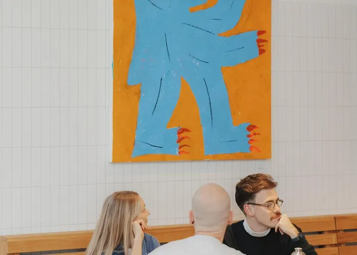 Man Met Bril Koffie Róterdam